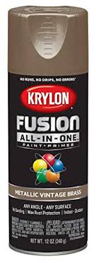 Krylon Diversified Brands K02774007 Fusion All In One Spray Paint Primer Metallic Vintage Brass 12 Oz Quantity 1 Walmart Com Walmart Com