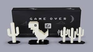 It's an endless running game, like a. Buy Yourself A Glow In The Dark Chrome Dino Because Why Not