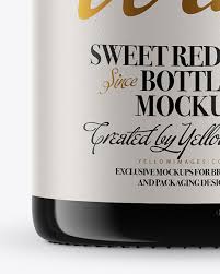 Download Green Glass Bottle With Red Wine Mockup In Bottle Mockups On Yellow Images Object Mockups PSD Mockup Templates