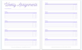 Check spelling or type a new query. Printable Homework Planner Template For College Students