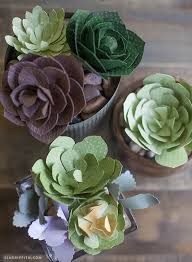 Patterns And Tutorial For Simple Paper Succulents