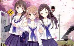 Talk, chat, hang out, and stay close with your friends and communities. Three Anime Girl Friends Wallpapers Wallpaper Cave