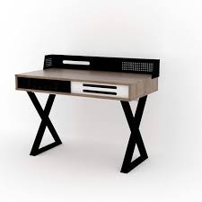 This affordable computer desk from shw comes with a maple, espresso, or black particle board supported by steel frames, making it a suitable desk for a studio, home office, or bedroom. Buy Homecanvas Mellora Computer Desk With Hutch Home Office Workstation Modern Industrial Design Ideal For Gaming And Study Walnut Black 110x87x58 5cm Online Shop Home Garden On Carrefour Uae