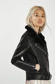 Petite Vardy Fur Lined Jacket Petite Clothing Topshop Usa Faux Leather Biker Jacket Jackets Petite Outfits