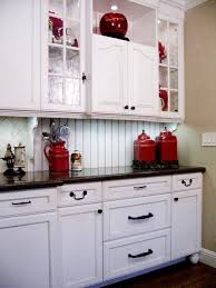 Frugal With A Flourish Seeing Red White Farmhouse Kitchens Red Kitchen Decor Red And White Kitchen