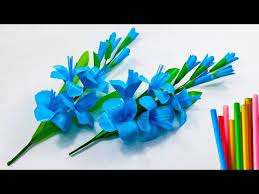 Cara Membuat Bunga Gladiol Dari Sedotan Diy Gladiolus Flowers With Straw Youtube Gladioli Bunga Sedotan
