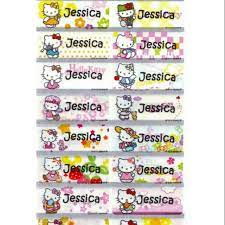 Stiker fancy lucu untuk nama anak dewasa di buku tas sekolah hp hadiah. 120pcs Label Nama Anak Sticker Nama Stiker Nama Label Nama Waterproof Shopee Indonesia