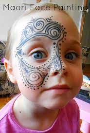 maori butterfly and rose face painting face painting maori rose face