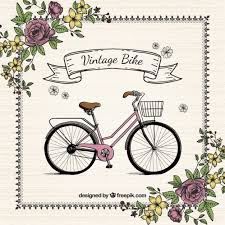 Skachivajte Ruchnoj Obrashaetsya Velosiped S Cvetami Starinnye Fon Besplatno Bicycle Art How To Draw Hands Vintage Typography