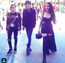 Couldn T Pass Up Reposting This Too Much Gorgeous In One Pic Ash Nikki And Nick Of New Years Day New Years Day Band Ashley Costello Love Her Style