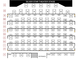 Seating Chart Silver Star Theater 1 Silver Star Theater