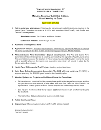 Town of North Stonington, CT HEWITT FARM COMMITTEE Monday, November 9, 2020  at 4:42p.m. Virtual Meeting via Zoom Approved Minute