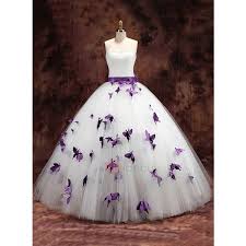 Pin By Kristin Sidders On Polyvore Purple Wedding Dress Butterfly Wedding Dress Ball Dresses Deep purple bridesmaids dresses are a great complement to a bride's white wedding dress. pinterest
