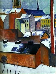 St Mary S In The Snow 1911 Auguste Macke Pittore August Macke Paesaggi