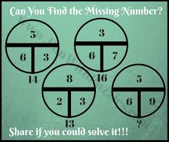 Circle Math Puzzles With Answers To Find Missing Number Math Pictures Brain Teasers With Answers Circle Math