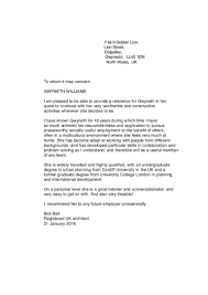 Reference Letter From Employer Uk Letter