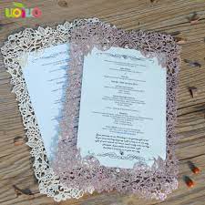 Design & create your own invitation cards using our wide selection of templates for birthdays, weddings, parties and more. Customize Size Wedding Invitation Card Romantic Rose Menu Card Design For Your Favor Cards Invitations Aliexpress