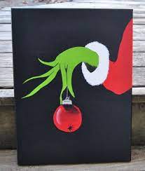 Tradition christmas tree painted rocks by fran ternery. 15 Easy Canvas Painting Ideas For Christmas 2017