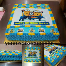 Wrap the cake layers for the minion in saran wrap and freeze until ready to use. 4kg Choc Moist Minions Cake Yannzcakecupcakecom