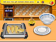 لعبة مطعم بروستد افخاذ الدجاج العاب فلاش واي