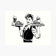 50s diner 50's diner coloring pages; 50s Diner Art Prints Redbubble