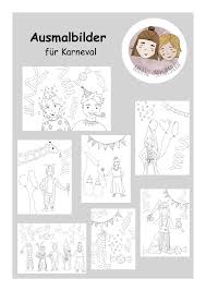 Ausmalbilder Fur Karneval Und Fasching Unterrichtsmaterial In Den Fachern Fachubergreifendes Kunst Ausmalbilder Ausmalen Kunst Grundschule
