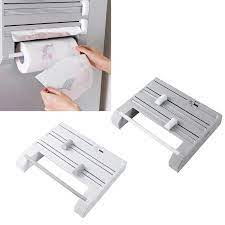 Handmade solid steel wall mounted towel holder bar. Buy Kitchen Tool 6 In1 Clinf Film Holder Wall Mounted Paper Towel Holder Wrap Tin Foil Dispenser Storage At Affordable Prices Free Shipping Real Reviews With Photos Joom