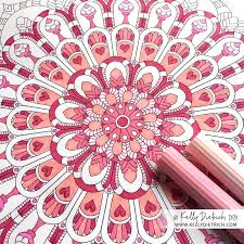 See more ideas about mandala coloring, mandala coloring pages, coloring pages. Heart Filled Flower Mandala February S Free Coloring Page Kelly Dietrich Mandala Art