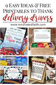 The Best Delivery Driver Snack Ideas Free Printables Renovated Faith Appreciation Printable Christmas Delivery Christmas Fun
