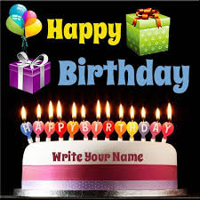Birthday Cake With Balloons And Candles Generate Happy Birthday Candles Cake Name Pics Online Happy Birthday Candles Happy Birthday Celebration Birthday Cake Write Name