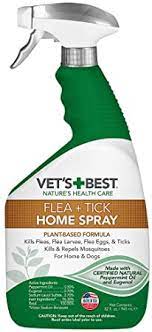 Amazon Com Vet S Best Flea And Tick Home Spray Flea Treatment For Dogs And Home Flea Killer With Certified Natural Oils 32 Fl Oz Pet Supplies