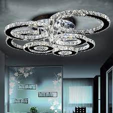 A tiered, crystal chandelier would add a classic look to a room, while a modern wood chandelier would lend a charming detail. Modern Led Crystal Chandelier Light Round Circle Flush Mounted Chandeliers Lamp Living Room Lustres For Bedroom Dining Room Flush Mount Chandeliers Led Crystal Chandelierschandelier Lamp Aliexpress