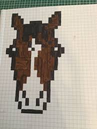 Pixel Art 29 Pferde Kopf Pixel