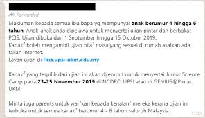 Our 3 weeks time, our never broken friendship. Program Junior Science Camp 2019 Perlu Menjalani Ujian Pemilihan Pcis Sebenarnya My
