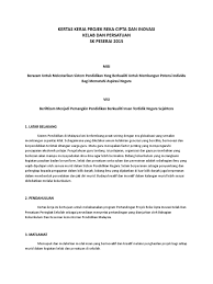 Pengurusan yang akan dikendalikan oleh saya dari institut pendidikan guru kampus tuanku bainun. Kertas Kerja Projek Rekacipta Dan Inovasi