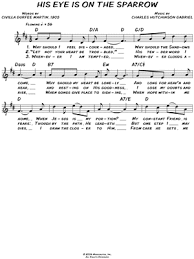 We did not find results for: His Eye Is On The Sparrow Godsongs Net