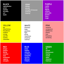 What does the color black mean. Psychology Of Color What S In A Color Designs By Andrea