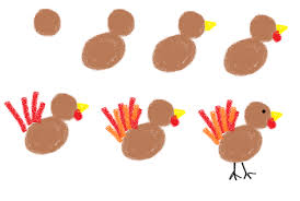Directed drawing ~ turkey ~. Thanksgiving Marshmallows Fun Food Craft For Kids Using Food Coloring Pens