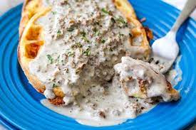 Easy Chaffle With Keto Sausage Gravy Recipe Recipe Sausage Gravy Sausage Gravy Recipe Recipes