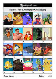 Question 12 name the cartoon character! Animated Characters 004 Quiznighthq