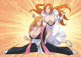 bleach, inoue orihime, matsumoto rangiku, cirenk, 2girls - R34 Vault