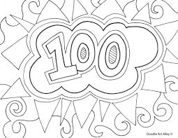 Click on one of the themes below to take you to our coloring pages. 100th Day Of School Celebration Classroom Doodles