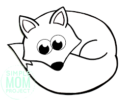 Did you know the enormous ears for which the fennec fox is known help the animals hear? Free Printable Arctic Fox Coloring Page Simple Mom Project