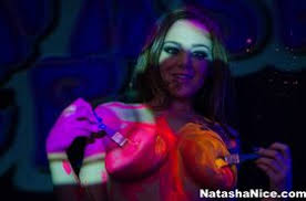 Now all this turning on shouldn't go to waste, should it? Black Light Tease And Shower Fapcat