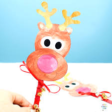 How to draw a reindeer instructions: Musical Rudolph Reindeer Puppets Arty Crafty Kids