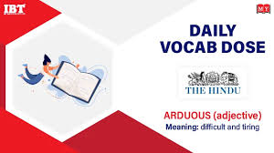 Arduous synonyms, arduous pronunciation, arduous translation, english dictionary definition of arduous. Vocabulary Exceptional English Words With Meanings 26 October 2020