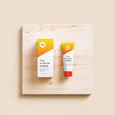 Download Cosmetic Tube Box Free Mockup Design Mockup Free Free Mockup Box Mockup