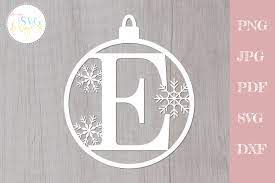Download Christmas Monogram Svg E Ornament Svg Graphic By Mysvgdesigns Creative Fabrica