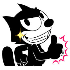 The Wonderful World Of Nini Chaospochi Felix The Cat Has Line Stickers Felix The Cats Line Sticker Felix