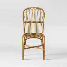 Cuprina Rattan Dining Chair Light Brown Opalhouse In 2020 Rattan Dining Chairs Wicker Dining Chairs Bamboo Dining Chairs